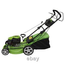 Dellonda Self Propelled Petrol Lawnmower Grass Cutter 144cc 18 4-Stroke DG101