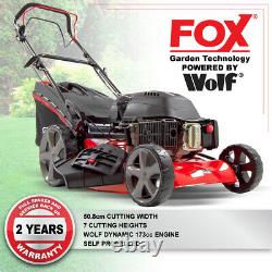 Frisky Fox 20 / 51cm Petrol Lawn Mower 173c Engine Self Propelled Lawn Mower