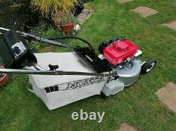 HONDA HR 216 QM 21 Self Drive Electric Start Rear Roller Petrol Lawnmower