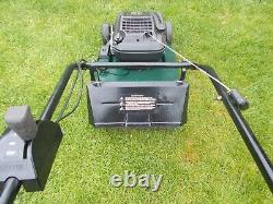 Hayter 48 Self Propelled Petrol Lawn Mower Rear Roller lawn, wide mouth, stripes