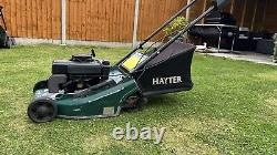 Hayter Harrier 41 Self Propelled Rotary Petrol Lawn Mower with Roller Serviced