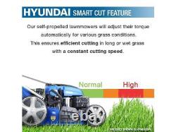 Hyundai HYM430SPE 139cc 430mm Petrol Self Propelled Lawnmower Mower Lawn Grass