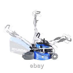 Hyundai Self Propelled Rear Roller Petrol Lawnmower 53cm 21 Cut And Extras