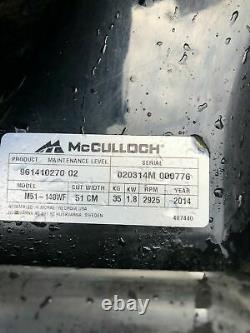 Mc Culloch 21 inch self propelled petrol rotary lawn mower
