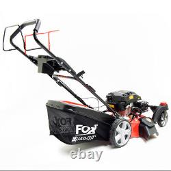 Petrol Lawn Mower 20 Fox Zero Turn Quad-Cut Self Propelled 196cc