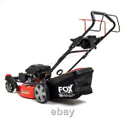 Petrol Lawn Mower 20 Fox Zero Turn Quad-Cut Self Propelled 196cc