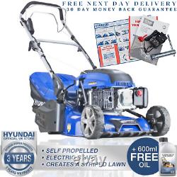 Petrol Lawn Mower Rear Roller Electric Start Self Propelled Lawnmower 17 43cm