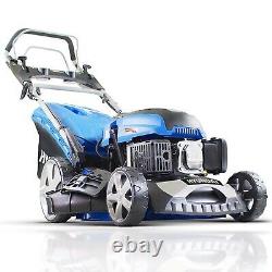 Petrol Lawnmower Electric Start Self Propelled 139cc 46cm Mulching And Extras