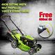 Petrol Lawnmower Self Propelled 46cm Electric Start 140cc Rem Plus Free Oil