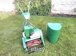 Qualcast Suffolk Punch 30 Petrol Cylinder Lawnmower Mower 12 Cut Self Propelled