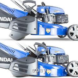 Roller Lawn Mower Petrol Self Propelled Lawnmower 17 43cm Oil Included HYUNDAI