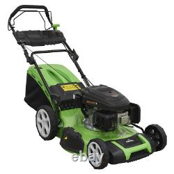 Sealey Dellonda Self Propelled Petrol Lawnmower Grass Cutter with Height Adjustm