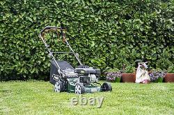 Self Propelled Petrol Rotary Lawn Mower 7 Cutting Heights Webb 123cc Engine