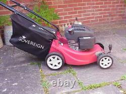 Sovereign 40cm 16 self propelled petrol plastic lawnmower
