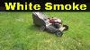White Smoke Coming From Lawn Mower How To Fix It